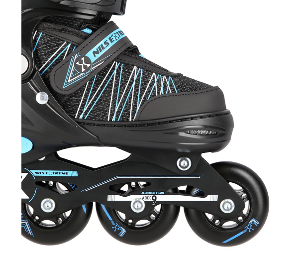 Nils Extreme Łyżworolki Łyżwy 2w1 NH11912 rozm. S 31-34 Czarno-niebieskie - 1121274 - zdjęcie 6